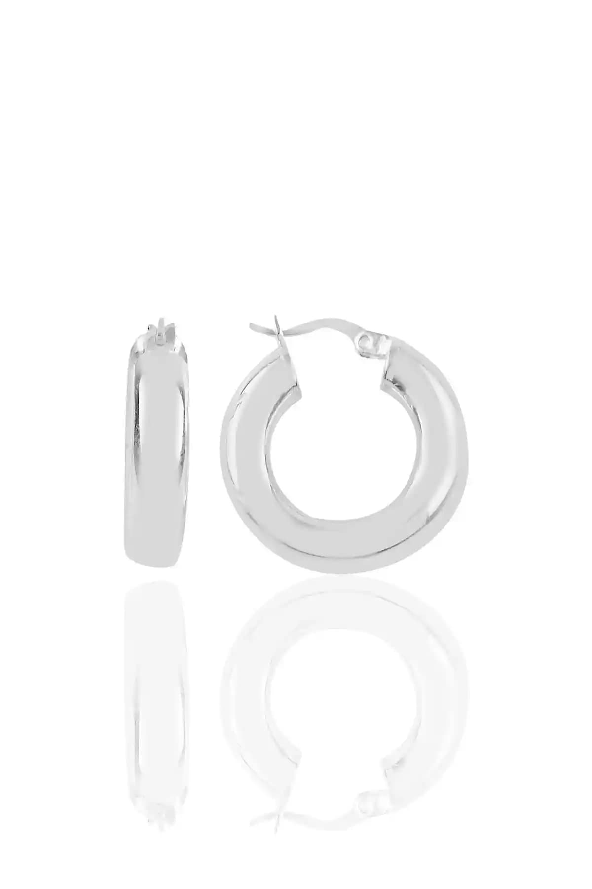 Söğütlü Silver 20mm Büyük Gümüş Halka Küpe - Zarif ve Dayanıklı Takı Seçeneği