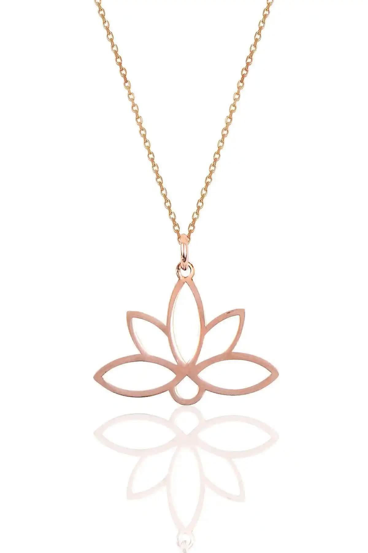 Söğütlü Silver Lotus Çiçeği Kolye: Zarif ve Anlamlı Takı Tasarımı