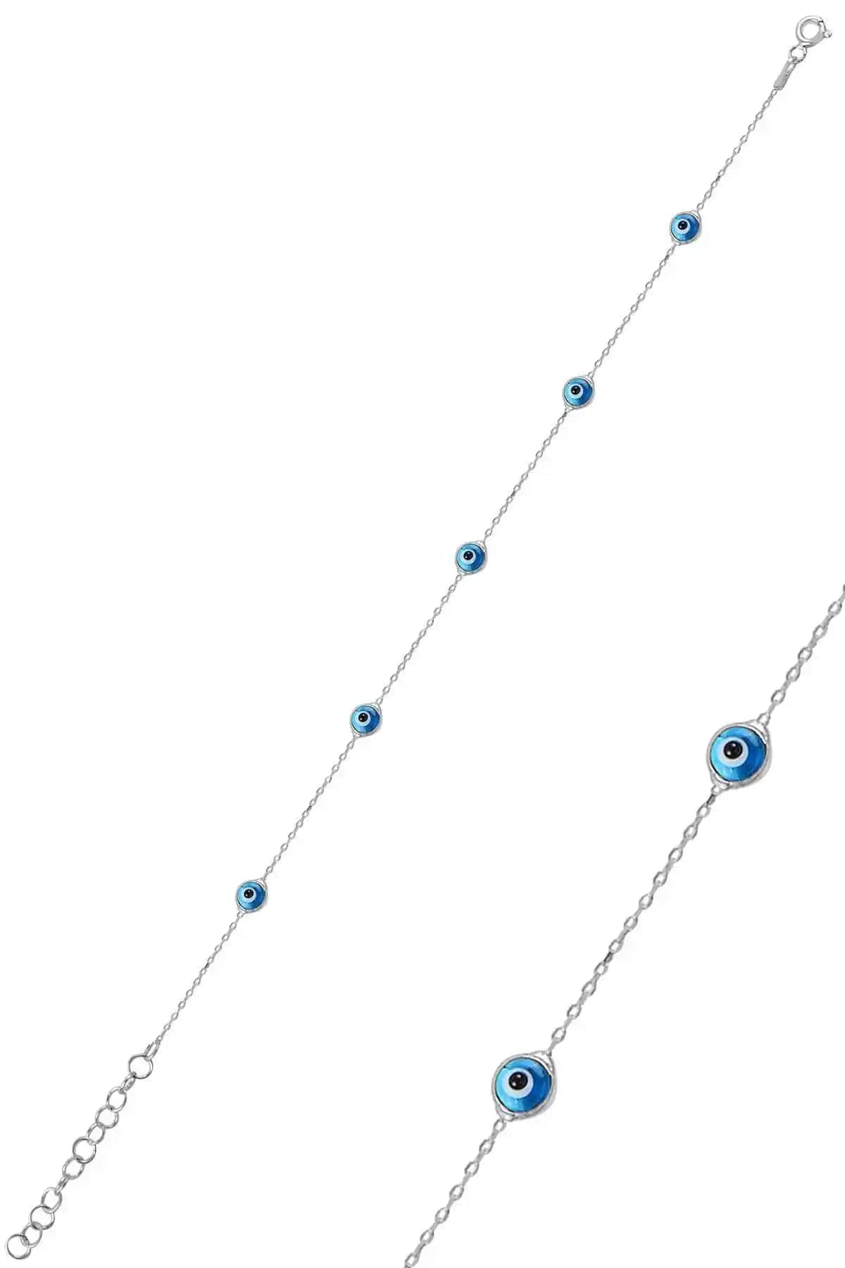 Söğütlü Silver Rodyumlu Nazar Bileklik: Zarif ve Dayanıklı Takı Seçeneği