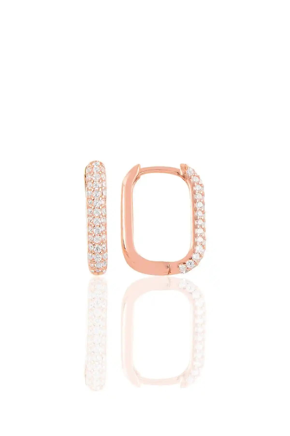 Söğütlü Silver Rose Gümüş Zirkon Taşlı Trend Küpe – Zarif ve Dayanıklı Tasarım