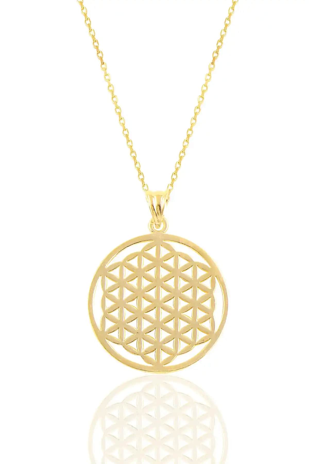 Söğütlü Silver Yaşam Çiçeği Gümüş Kolye Modern ve Zarif Tasarım Özellikleri