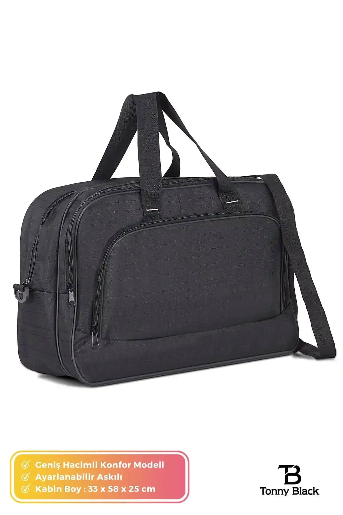 Tonny Black Çok Gözlü Unisex Çanta: Şıklık ve Fonksiyonellik Bir Arada