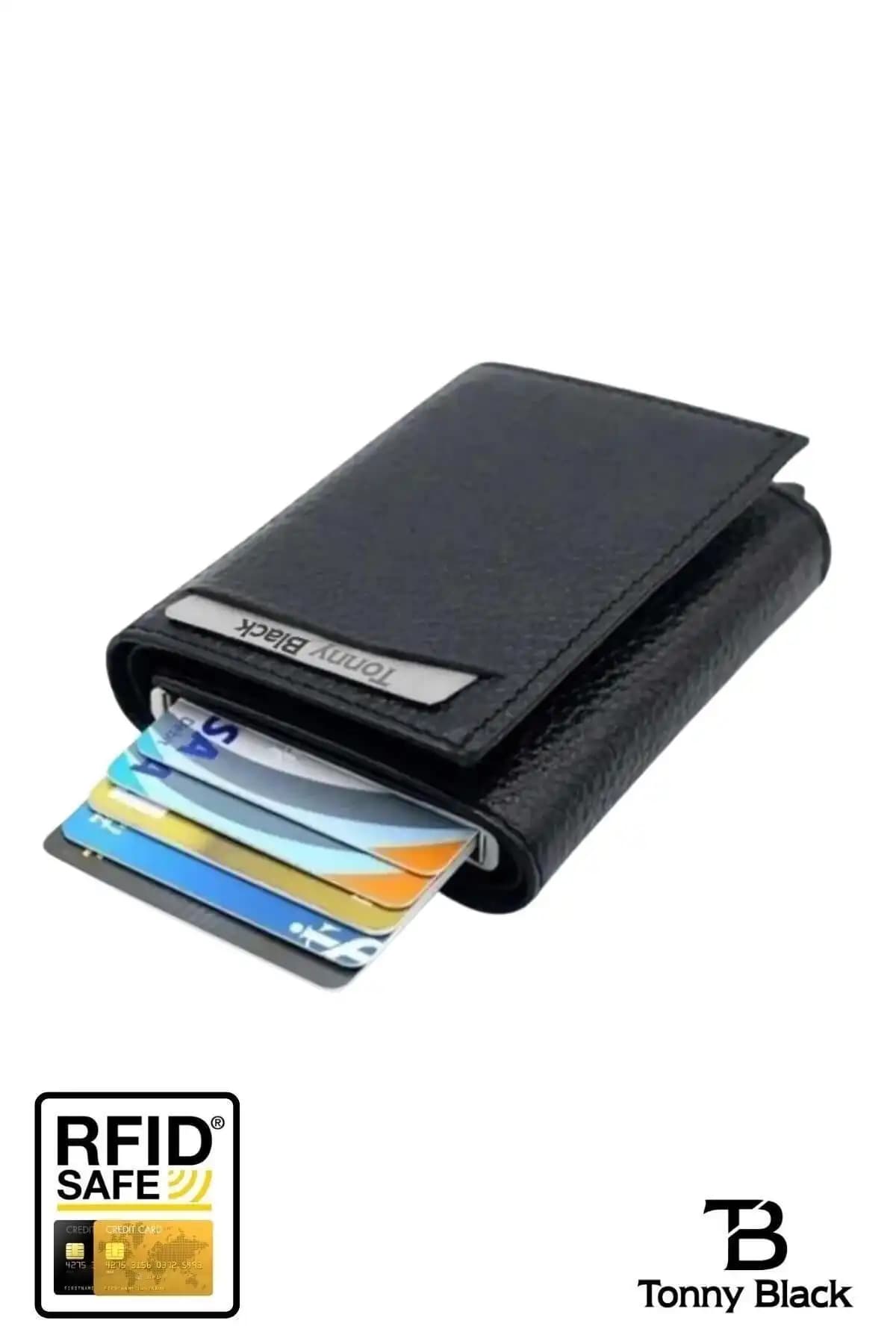 Tonny Black RFID Korumalı Otomatik Mekanizmalı Şık ve Dayanıklı Cüzdan Özellikleri