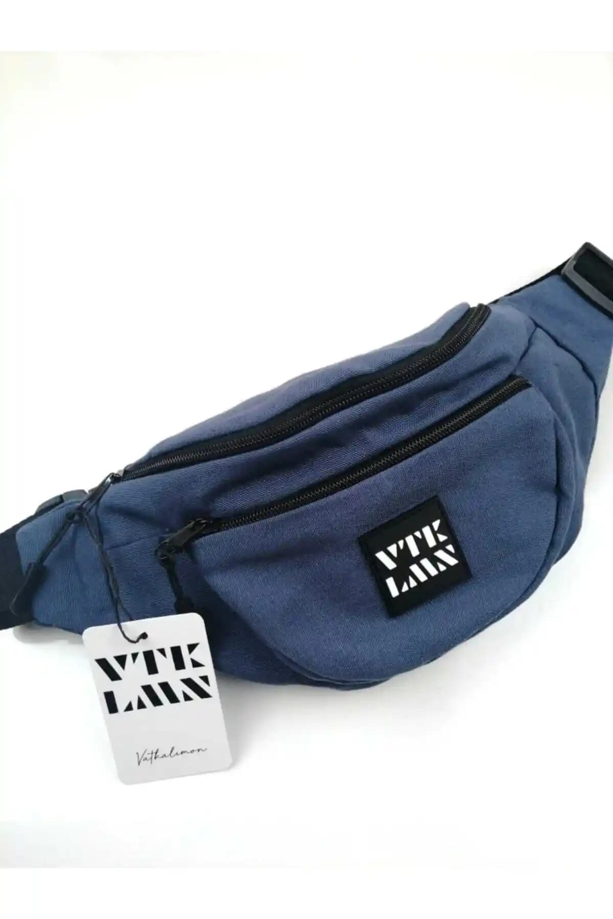 Vatkalimon Unisex Lacivert Omuz ve Bel Çantası: Şıklık ve İşlevsellik Sunan Modern Tasarım