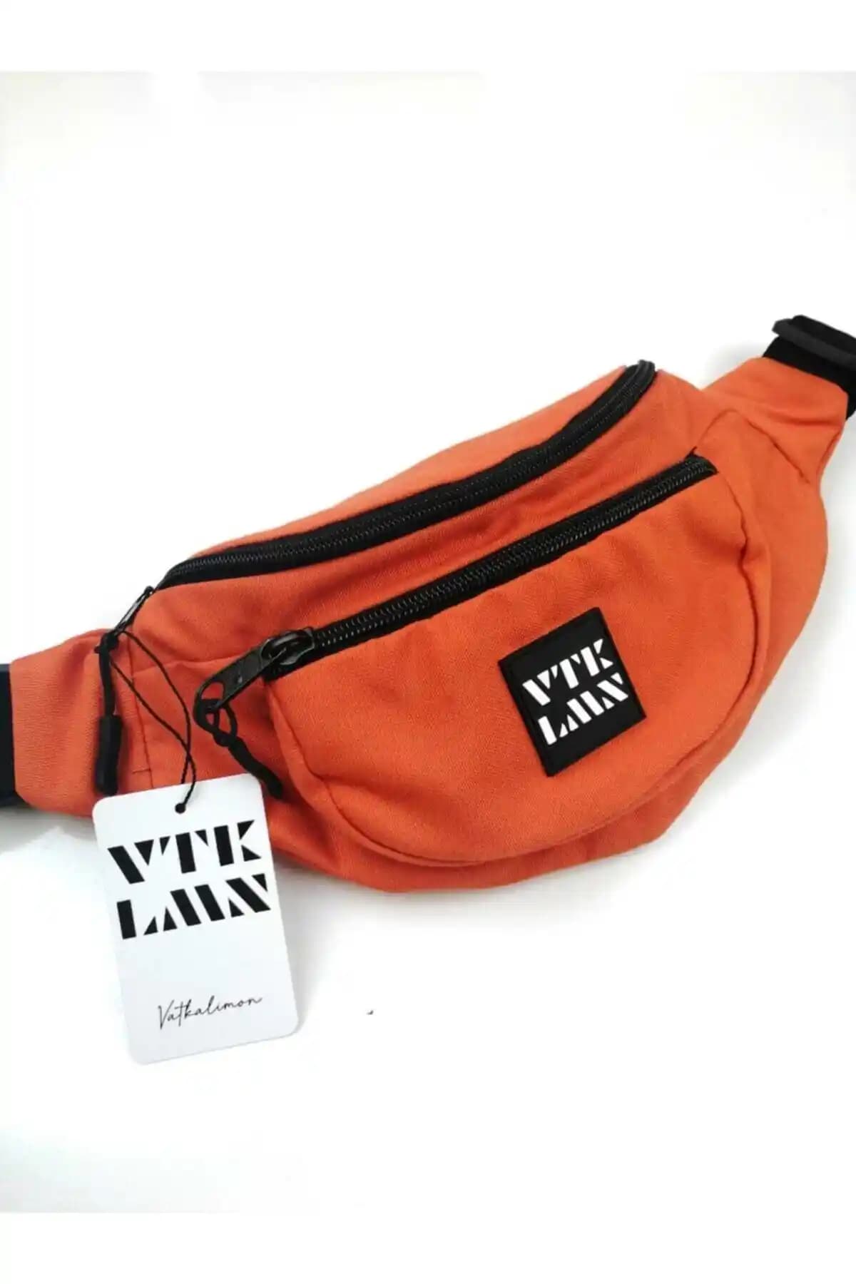 Vatkalimon Unisex Turuncu Renkli Omuz ve Bel Çantası Günlük Kullanım İçin Şık ve Dayanıklı