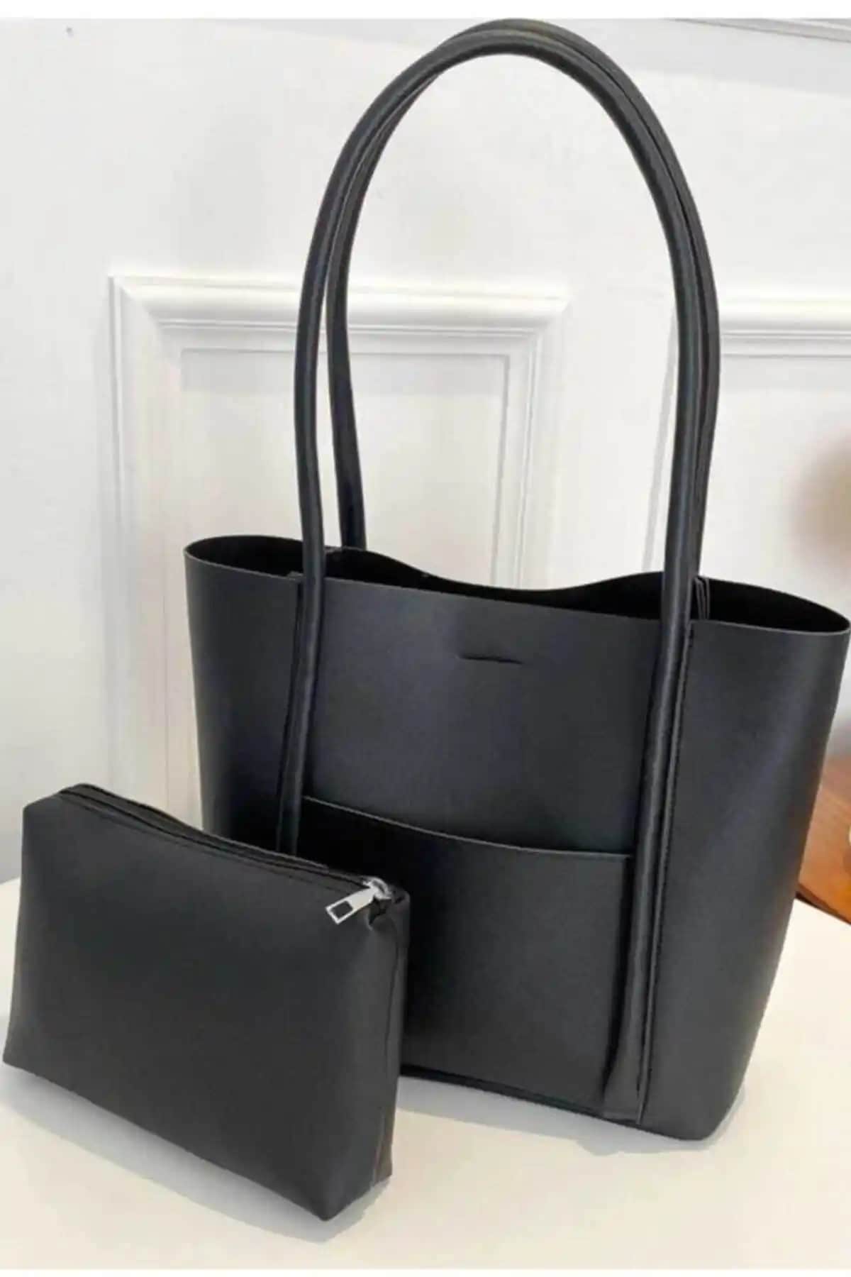 Woys Bags Siyah Yavrulu Omuz Çantası Günlük ve Seyahat Kullanımı İçin Şık ve Dayanıklı Tasarım