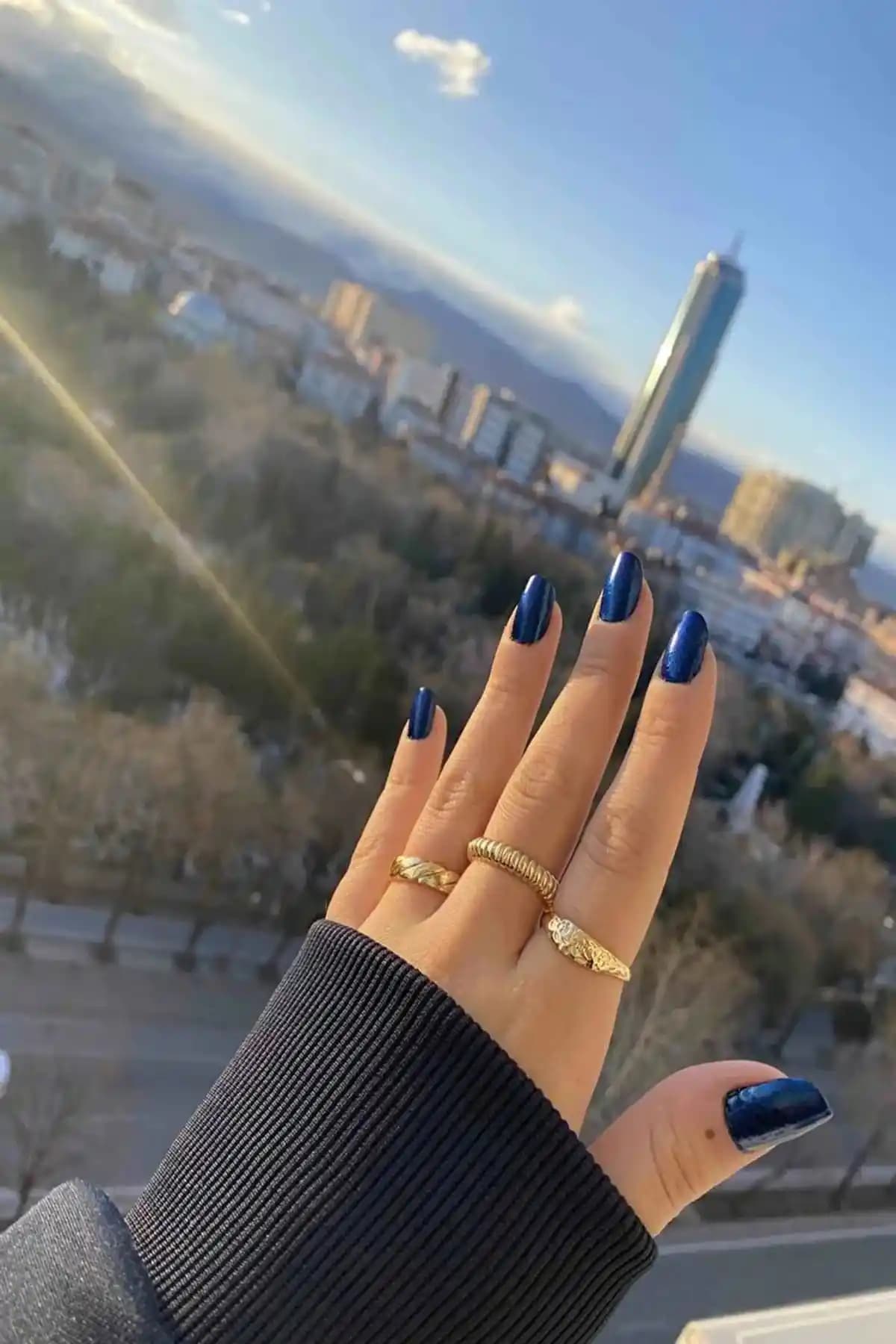 X-Lady Accessories Kadın 3'lü Altın Renkli Yüzük Seti Şık ve Ayarlanabilir Tasarım