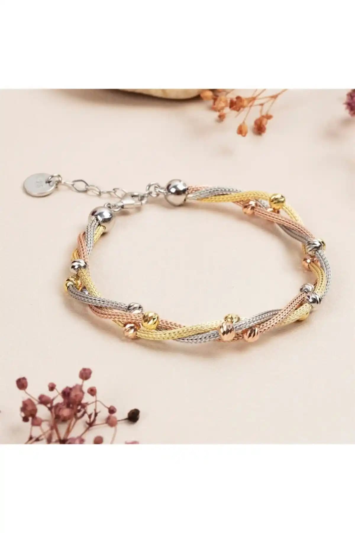 Yantra Silver Kadın Üçlü Burma Toplu Gümüş Bileklik Zarif ve Kaliteli Tasarım