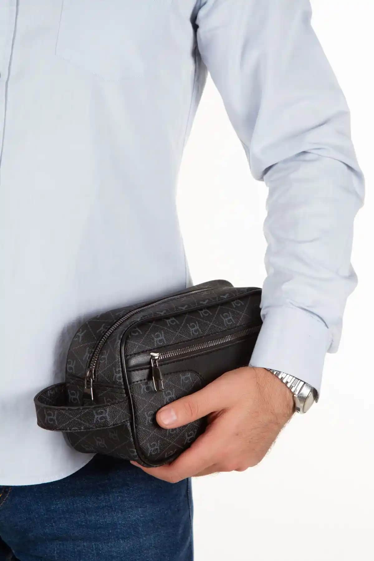 Yeni Nesil Siyah Vegan Deri Portföy-Clutch: Günlük ve Seyahatlerde Şıklığın Anahtarı