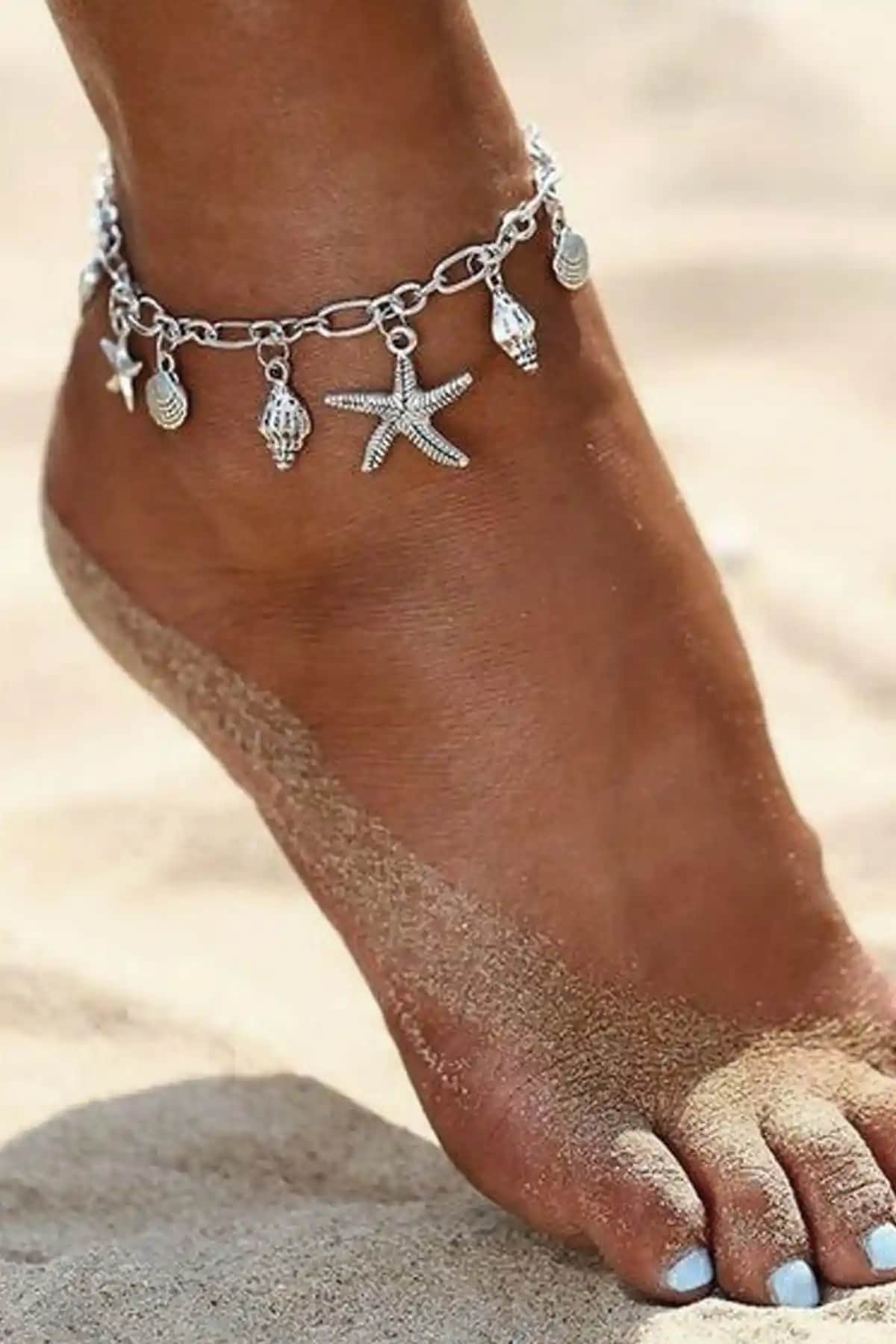 Yeni Obsessions Deniz Figürleri Charm Sallantılı Kadın Halhalı, Yaz ve Plaj Şıklığı İçin Uygun