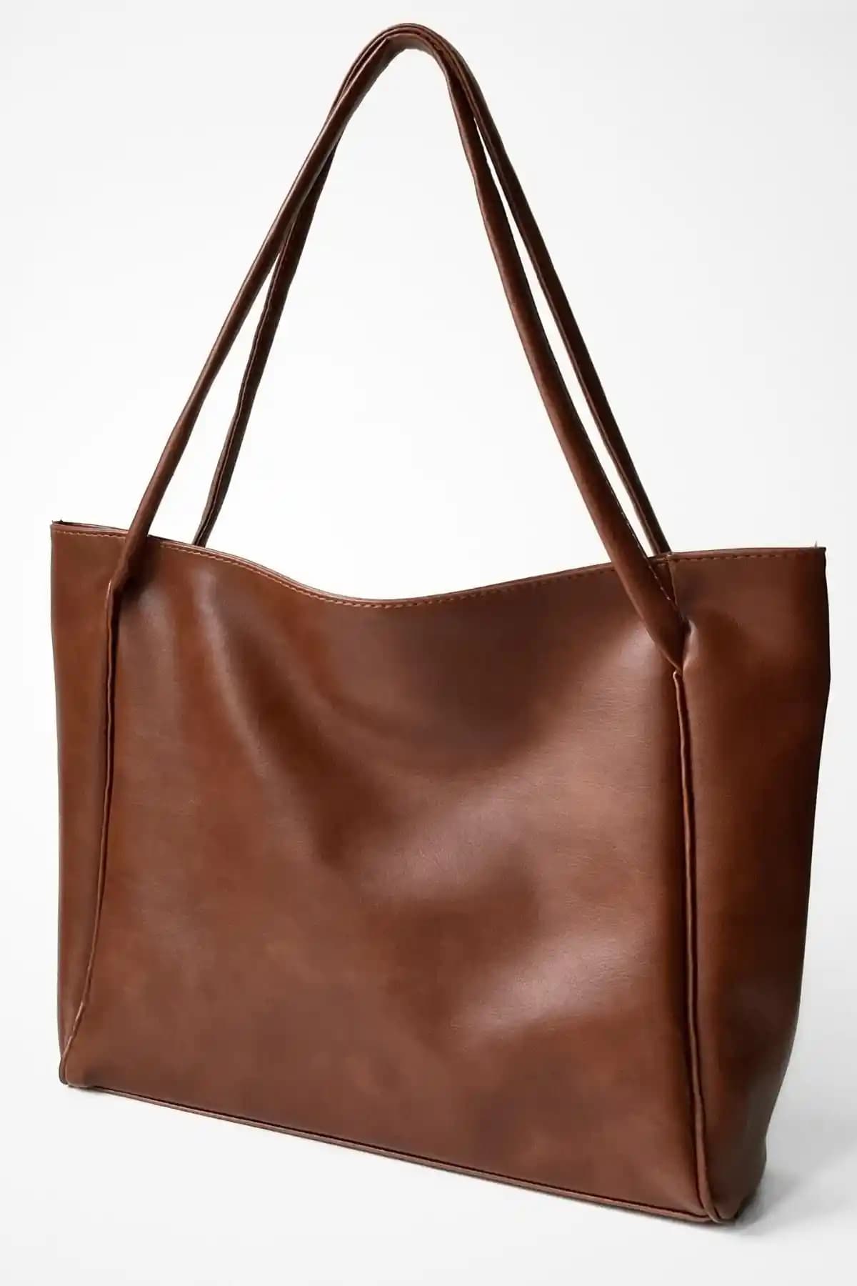 Yuka Atelier Nou Çift Saplı Shopper Çanta Günlük Kullanım İçin Dayanıklı ve Şık Tasarım