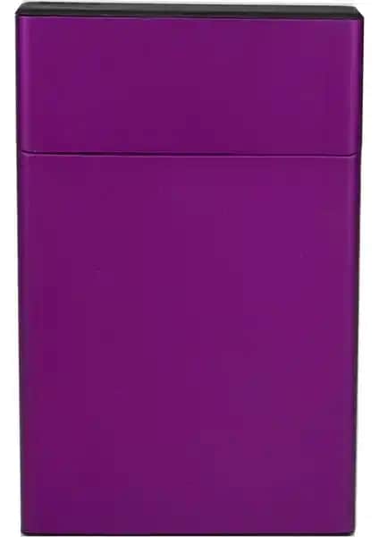 ALS Tobacco Uzun Slim Metal Sigara Kutusu Şık ve Pratik Sigara Saklama Çözümü