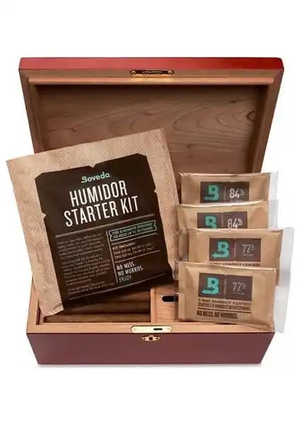 Boveda Humidor Başlangıç Kiti ile Puro Saklamada Mükemmel Nem Kontrolü ve Koruma