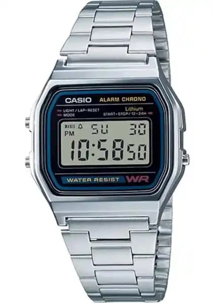 Casio A158WA-1DF Retro Unisex Dijital Kol Saati: Şık ve Fonksiyonel Tasarım Özellikleri