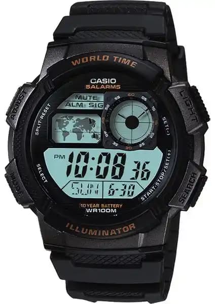 Casio AE-1000W-1AVDF Erkek Dijital Saat: Dayanıklı, Çok Fonksiyonlu ve Şık Tasarım