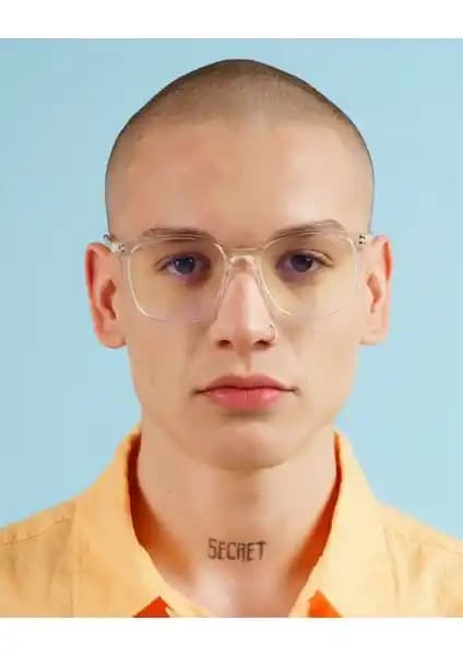 Corney Design Bonita Şeffaf Mavi Işık Filtreli Gözlük Günlük Kullanım İçin Sağlıklı ve Şık