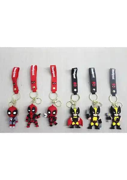 Deadpool ve Wolverine Temalı Silikon Anahtarlık: Dayanıklı ve Şık Koleksiyon Parçası