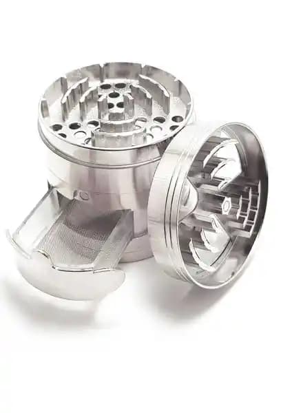 Falconetti Çekmeceli 60 mm Silver Herbal Grinder Pratik ve Estetik Bitki Parçalayıcı