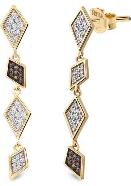 Flow Mini Kadın Altın Küpe: Zarif ve Modern Tasarımıyla Günlük ve Özel Kullanım İçin