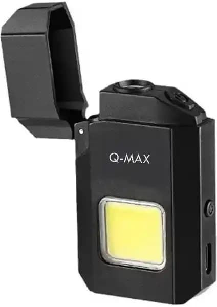Gaman Q-Max Type-C Şarj Edilen Cob Ledli El Feneri Güçlü ve Dayanıklı Dış Mekan Aydınlatması