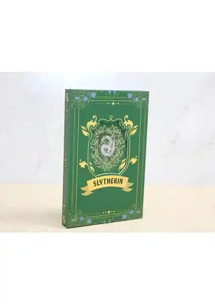 Harry Potter Slytherin Deri Not Defteri Şık ve Dayanıklı Koleksiyon Parçası