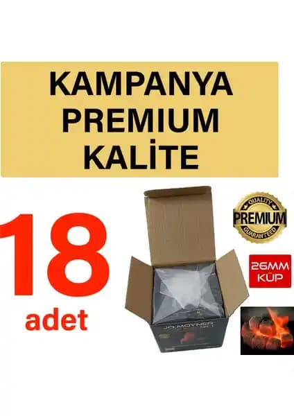 Hindistan Cevizi Kabuğundan Üretilmiş Doğal ve Sağlıklı Nargile Kömürü 18kg Paket