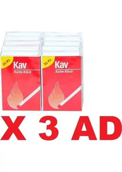 Kav Kibrit 10'lu Paket x 3: Güvenilir, Pratik ve Çevre Dostu Kıvılcım Kaynağı Ürünü