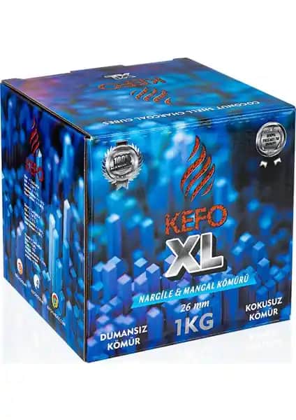 Kefo XL Hindistan Cevizi Nargile Kömürü: Doğal ve Yüksek Performanslı Çevre Dostu Ürün