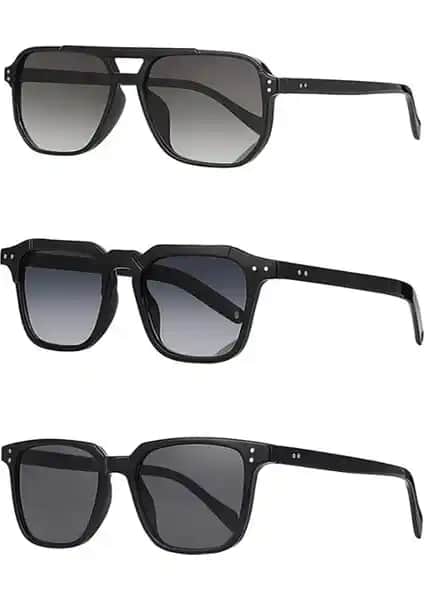Kinary Unisex Güneş Gözlüğü 3'lü Set ile Şıklık ve Fonksiyonellik Bir Arada