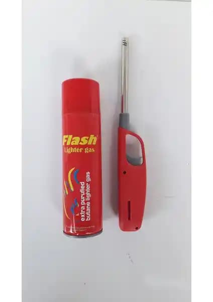 Mutfakta Güvenli ve Pratik Kullanım İçin Flash Mutfak Çakmağı ve Çakmak Gazı Seti