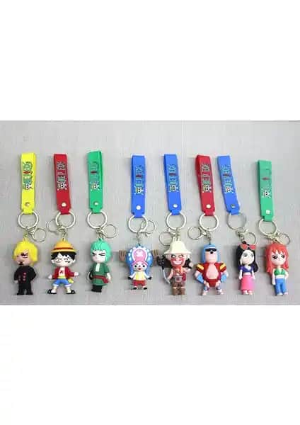 One Piece Karışık Karakterler Silikon Anahtarlık: Koleksiyonunuzu Zenginleştirecek Benzersiz Tasarım