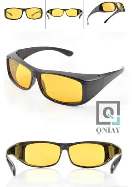 Qniay 2025 Antifar Anti Far Polarize Gece Sürüş Gözlüğü Güvenli ve Konforlu Yolculuklar İçin Yüksek Performanslı Tasarım