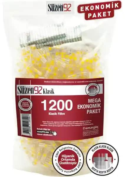 Süzen 92 Sigara Filtresi: Ekonomik ve Sağlıklı Sigara İçim Çözümünüz