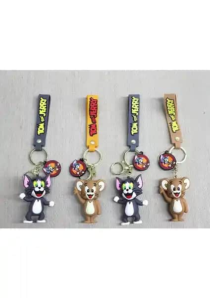 Tom ve Jerry Silikon Anahtarlık: Eğlenceli ve Dayanıklı Çocuk ve Yetişkin Aksesuarı