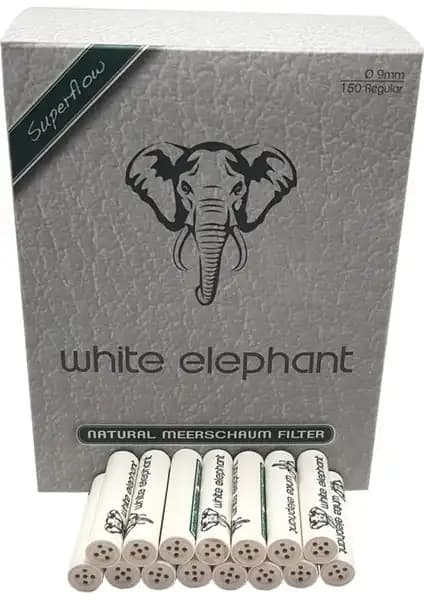 White Elephant 150'li 9 mm Lületaşı Pipo Filtreleri Kalite ve Performans Odaklı Ürün