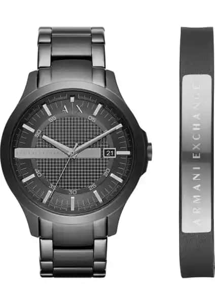 Armani Exchange AX7101 Erkek Kol Saati ve Bileklik Seti Modern ve Şık Tasarım