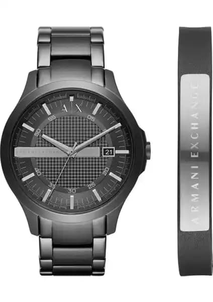 Armani Exchange AX7101 Erkek Kol Saati ve Bileklik Seti Modern ve Şık Tasarım