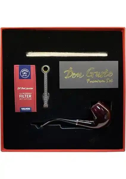 Bek Tobacco Atomic German 9mm Başlangıç Pipo Seti Bordo: Estetik ve Fonksiyonel Tasarım