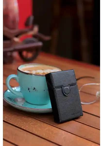 Bipanya Luisbag Lüks Deri Kısa Slim Sigara Kutusu Dayanıklı ve Şık Tasarım