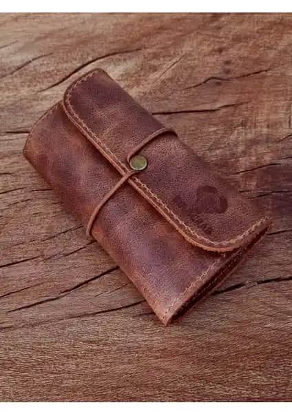 Bouscrab Deri Çok Amaçlı Tütün Kesesi Şık Tasarım ve Fonksiyonellik Özellikleri