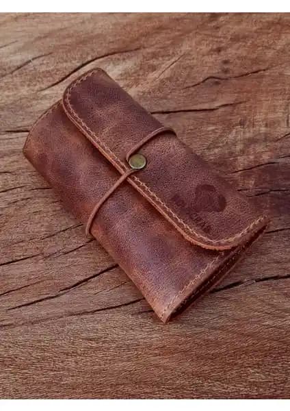 Bouscrab Deri Çok Amaçlı Tütün Kesesi Şık Tasarım ve Fonksiyonellik Özellikleri