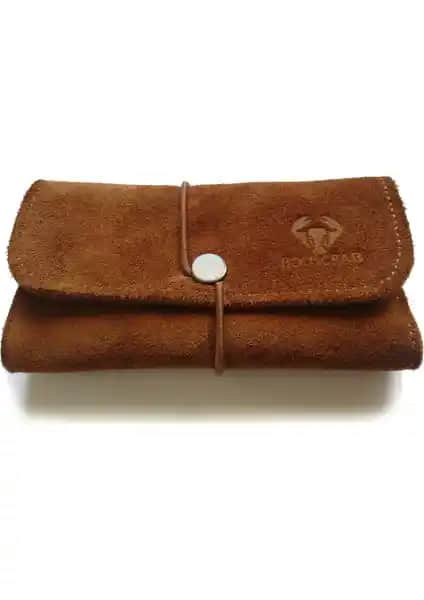 Bouscrab Süet Deri Tütün Kesesi: Şık ve Pratik Tütün Saklama Çözümü