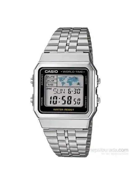 Casio A500WA-1DF: Şık ve Fonksiyonel Retro Tarzlı Günlük Kullanım Saati