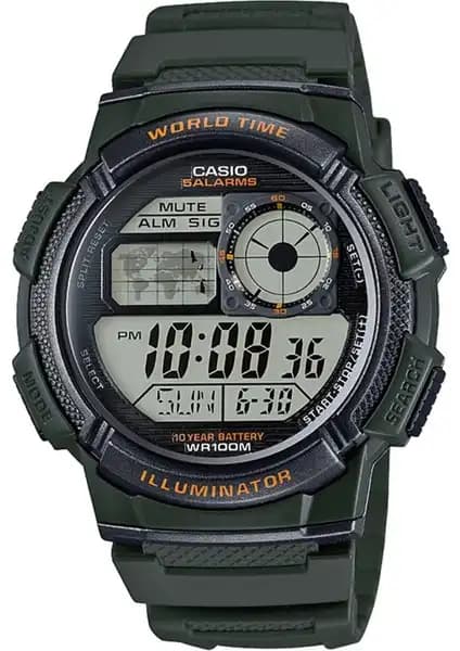 Casio AE-1000W-3AVDF Erkek Dijital Spor ve Günlük Kullanım Saati