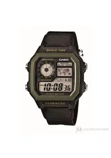 Casio AE-1200WHB-1BVDF Dijital Erkek Saatleri: Dayanıklı ve Çok Fonksiyonlu Modeller
