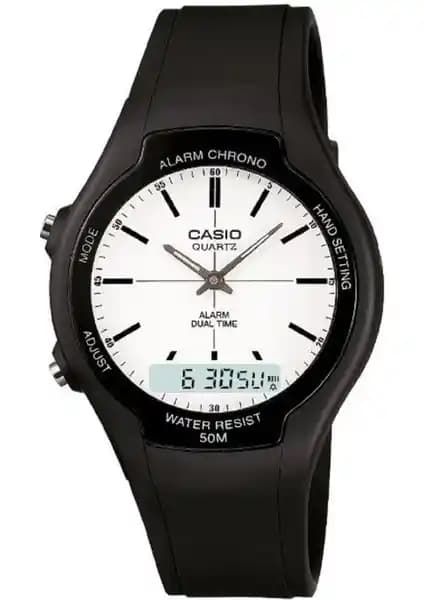 Casio AW-90H-7EVDF Erkekler İçin Çok Fonksiyonlu ve Dayanıklı Modern Saat