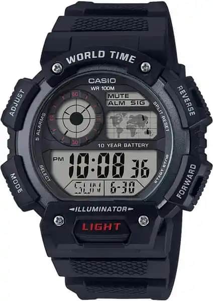 Casio Digital AE-1400WH-1AVDF Erkek Kol Saati: Dayanıklı ve Fonksiyonel Tasarım