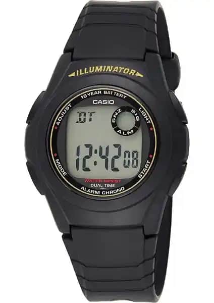 Casio F-200W-9ADF Erkek Dijital Spor ve Günlük Kullanım İçin Dayanıklı Saat