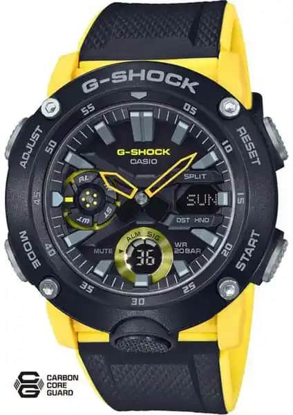 Casio GA-2000-1A9DR Erkekler İçin Modern ve Dayanıklı Spor Kol Saati Özellikleri