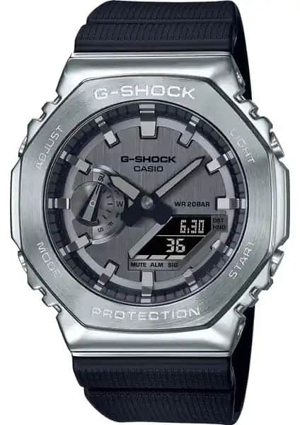 Casio GM-2100-1ADR Erkekler İçin Şık ve Fonksiyonel Günlük Kullanım Saati